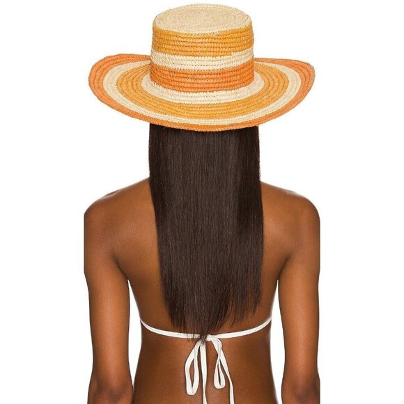 GREENPACHA Canarias Hat in Natural & Yellow Small New Womens Cowboy Western main image 5